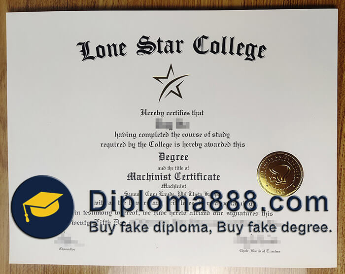 buy fake Lone Star College degree online