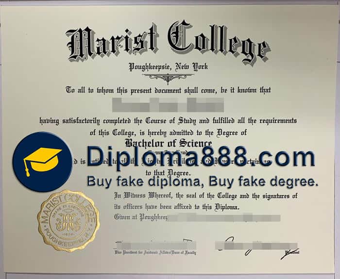 buy fake Marist College degree