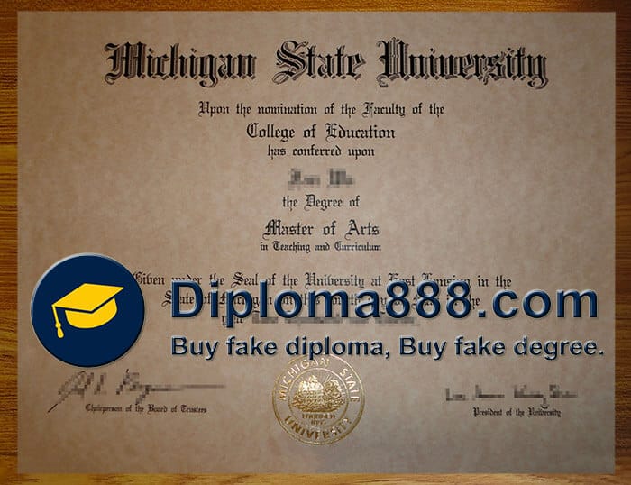 buy fake Michigan State University degree