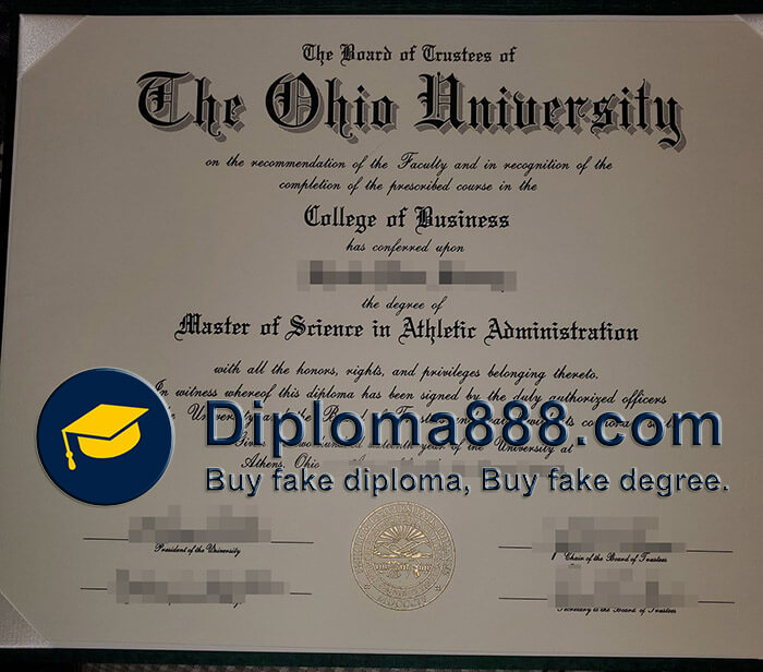 buy fake Ohio University degree