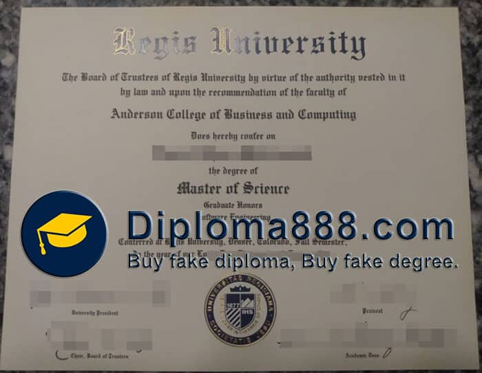 buy fake Regis University degree