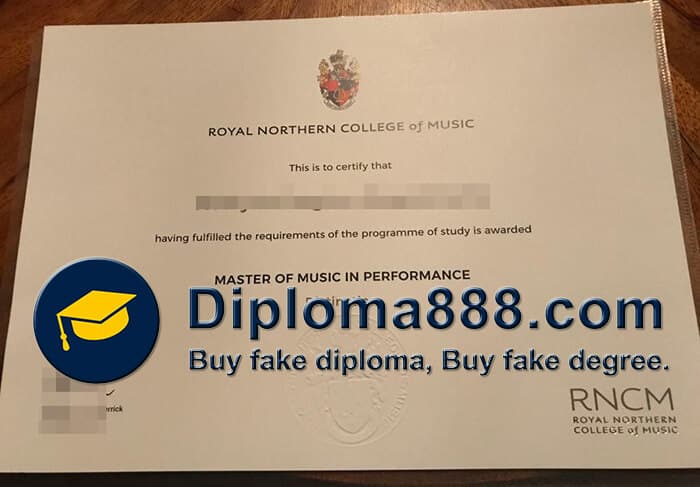 buy fake Royal Northern College of Music degree