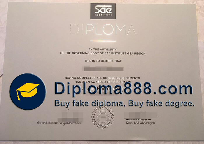buy fake SAE Institute diploma