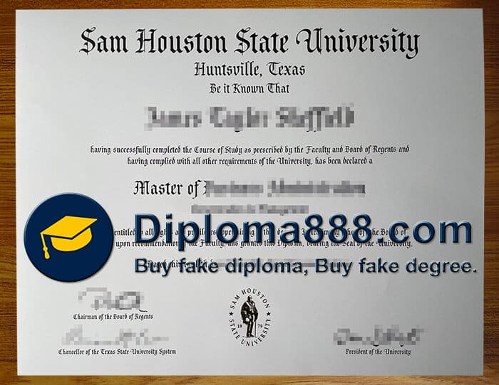 buy fake Sam Houston State University degree