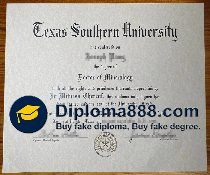 buy fake Texas Southern University degree