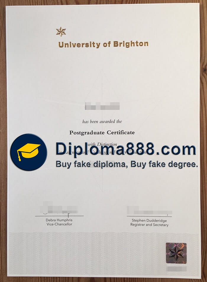 buy fake University of Brighton degree