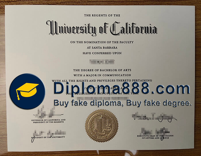 buy fake University of California, Santa Barbara degree