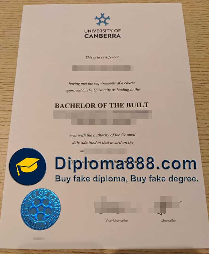 buy fake University of Canberra degree