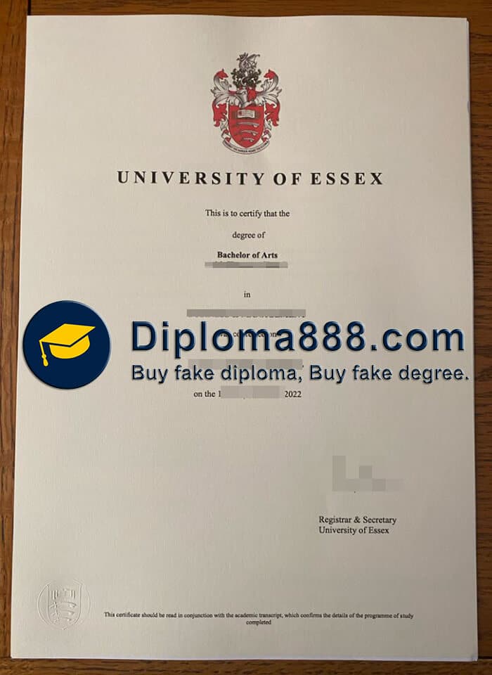 buy fake University of Essex degree