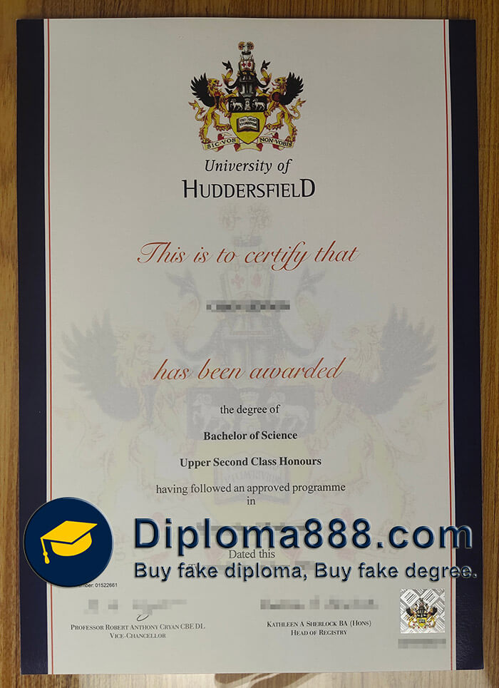 buy fake University of Huddersfield degree