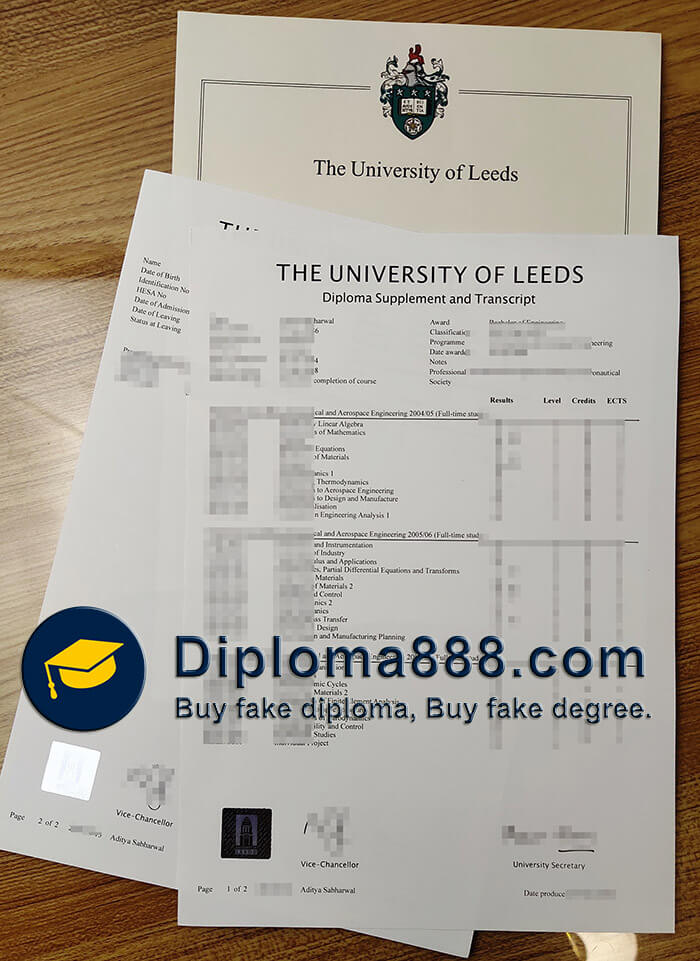 buy fake University of Leeds diploma