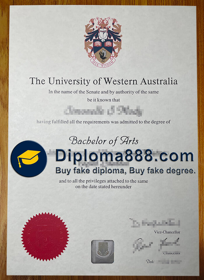 buy fake University of Western Australia degree