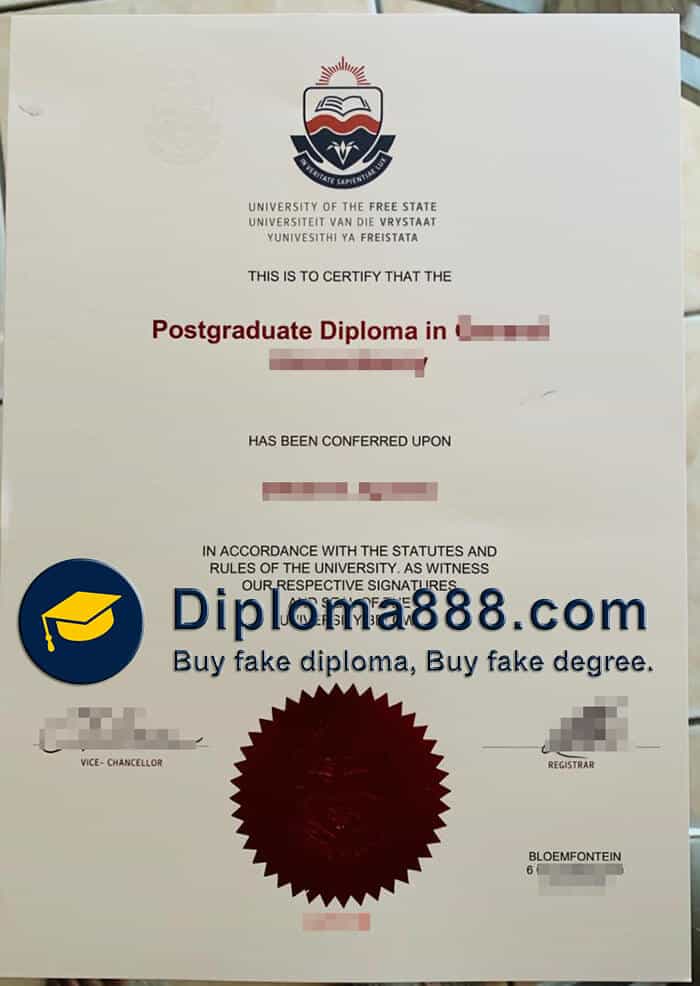 buy fake University of the Free State degree
