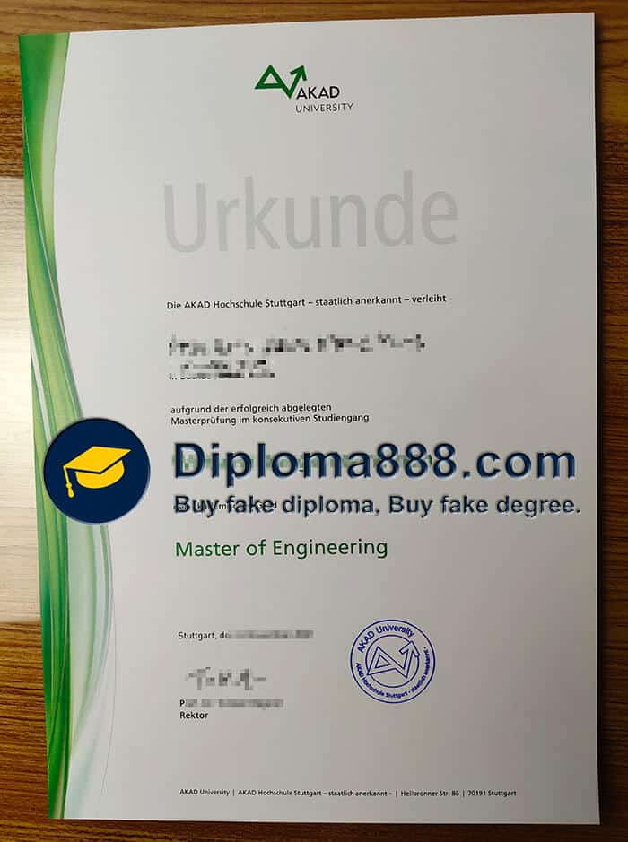 buy fake AKAD University degree