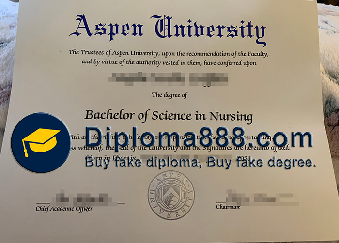 buy fake Aspen University degree