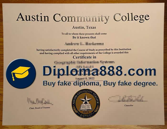 buy fake Austin Community College degree