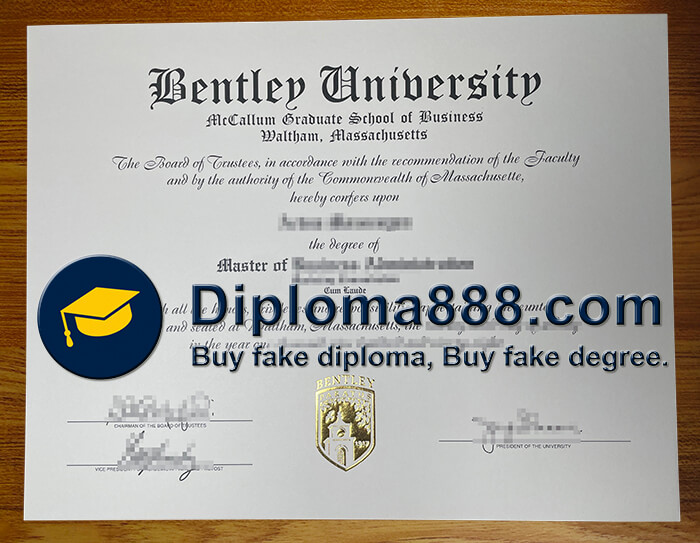 buy fake Bentley University degree