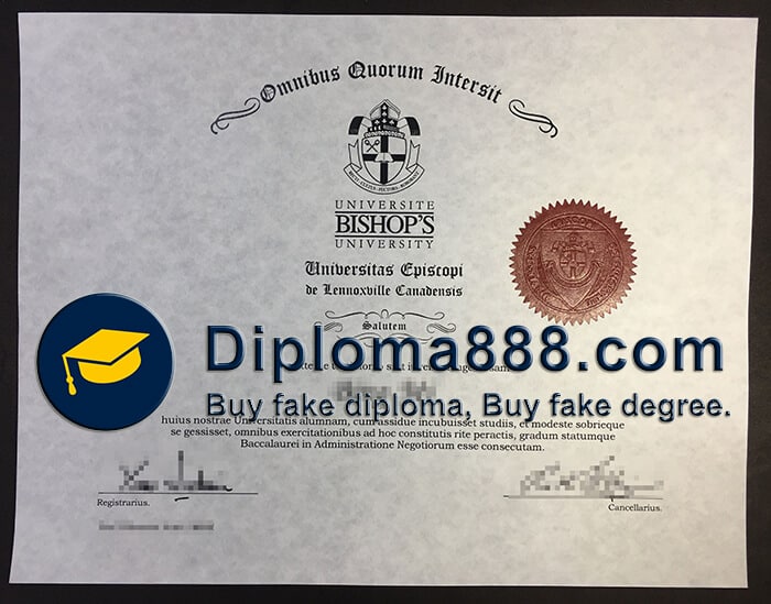 buy fake Bishop's University degree