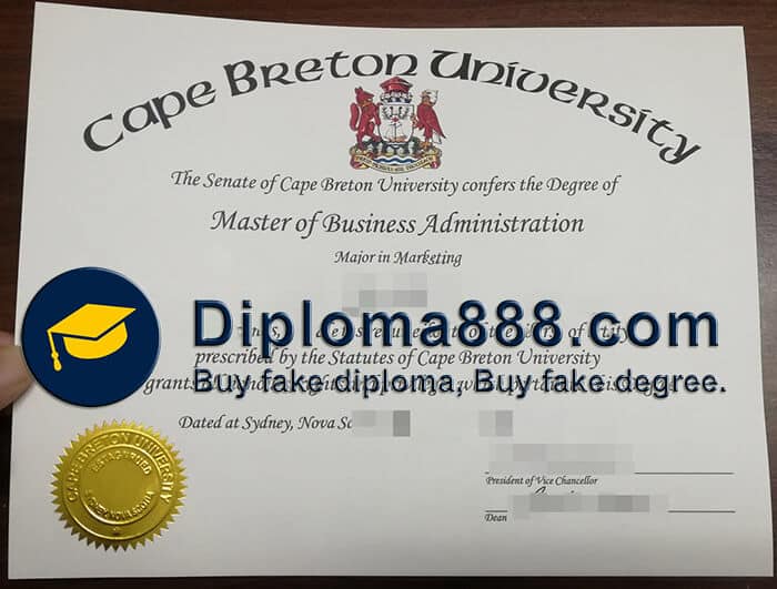 buy fake Cape Breton University degree