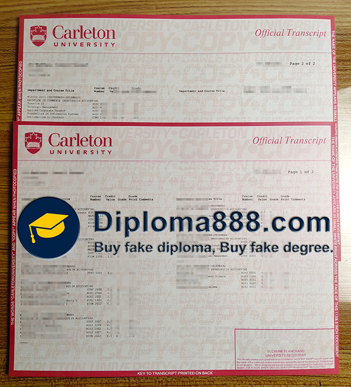 buy fake Carleton University transcript, buy fake degree