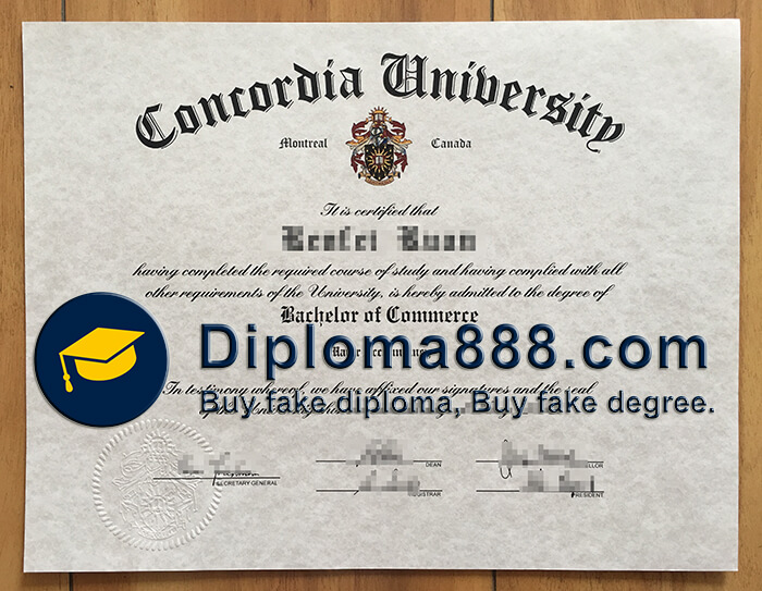 buy fake Concordia University degree