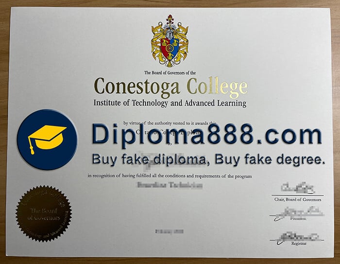 buy fake Conestoga College degree