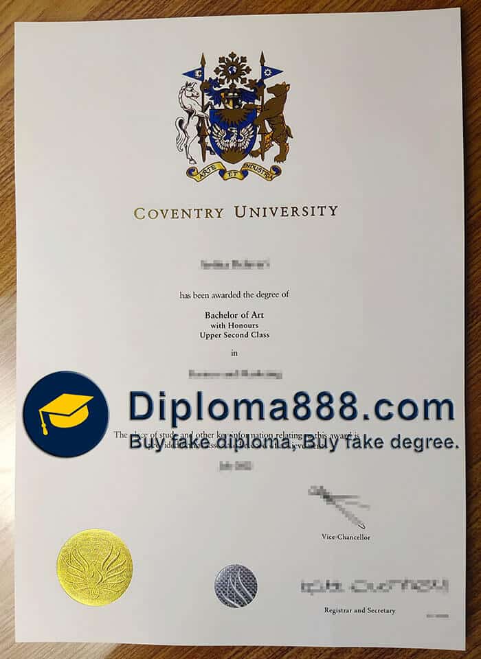 buy fake Coventry University degree