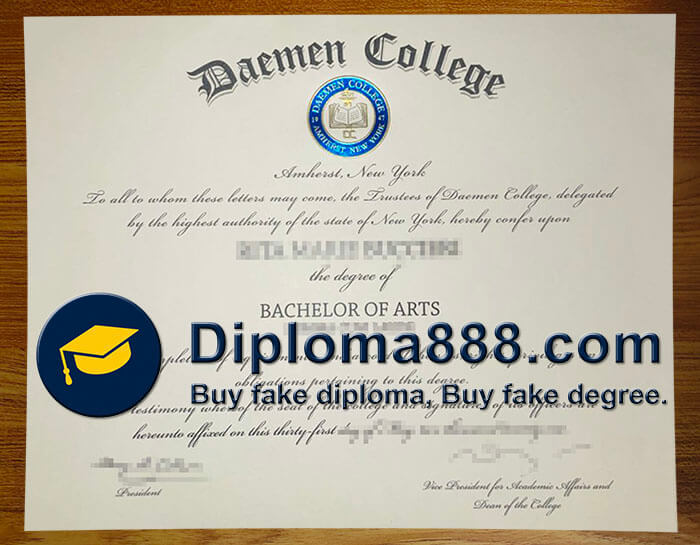 buy fake Daemen College degree