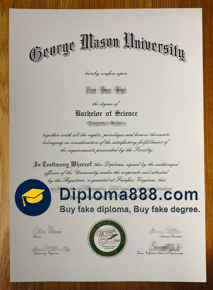 buy fake George Mason University degree