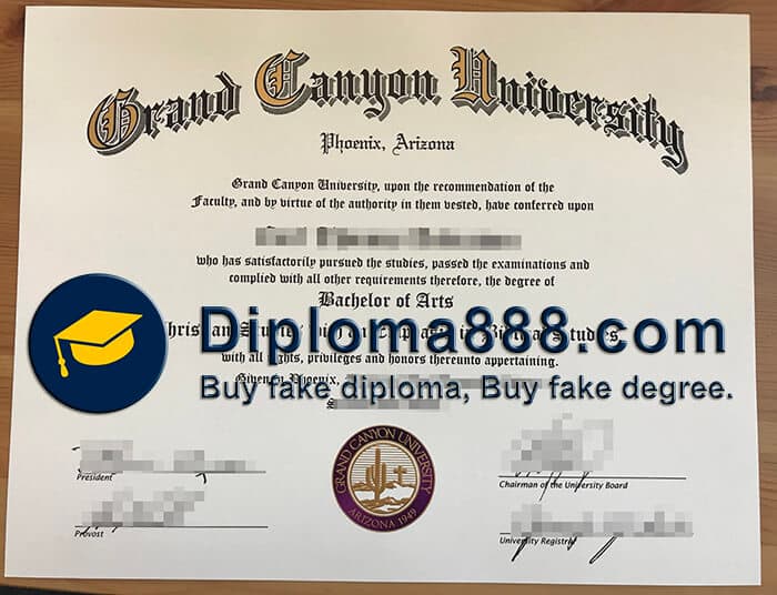 buy fake Grand Canyon University degree