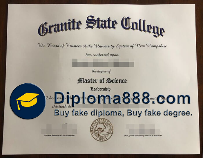 buy fake Granite State College degree