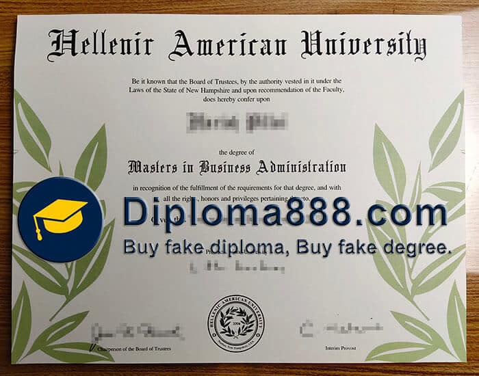 buy fake Hellenic American University degree