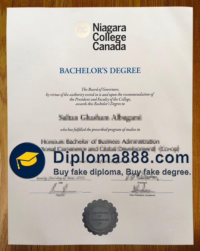 buy fake Niagara College Canada degree