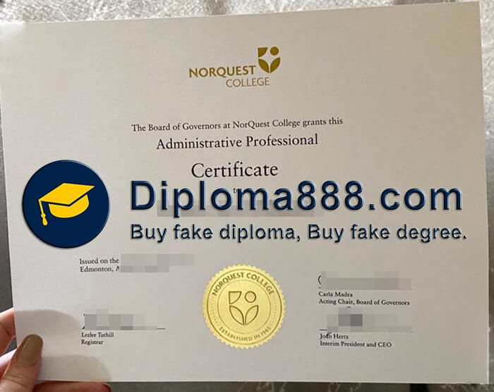 buy fake Norquest College degree