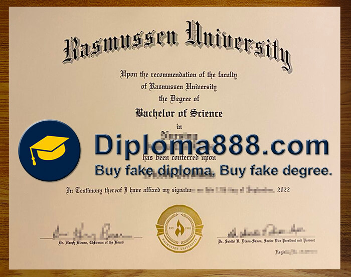 buy fake Rasmussen University degree