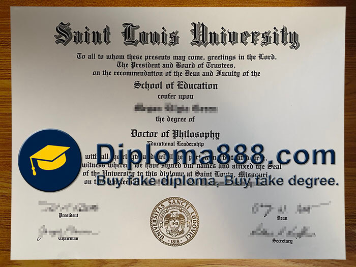 buy fake Saint Louis University degree