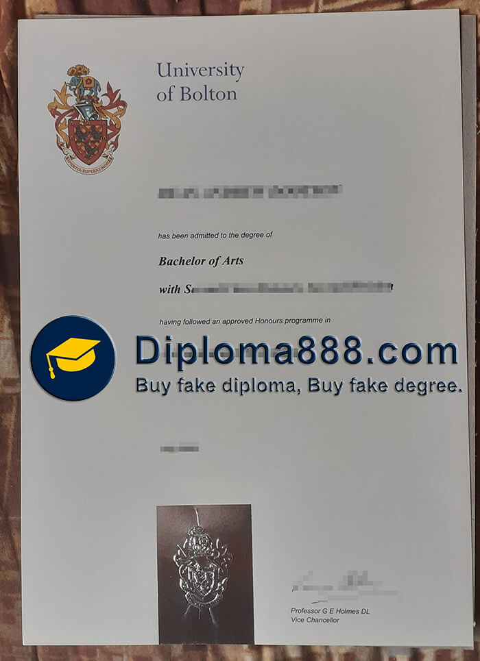 buy fake University of Bolton degree