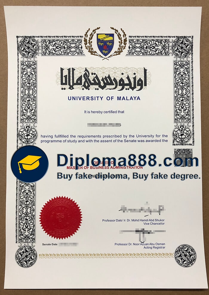buy fake University of Malaya degree