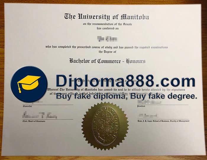 buy fake University of Manitoba degree