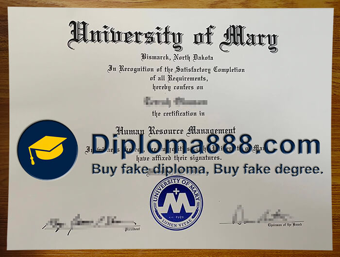 buy fake University of Mary degree