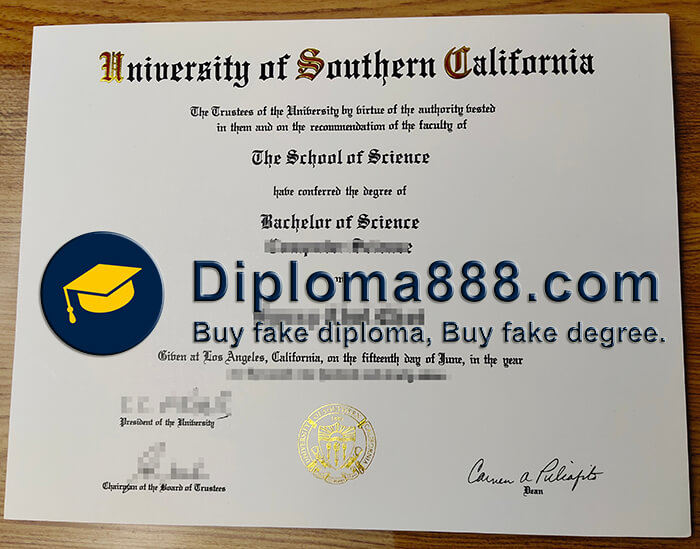 buy fake University of Southern California degree