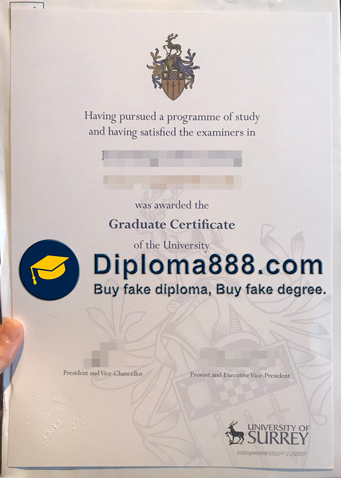 buy fake University of Surrey degree