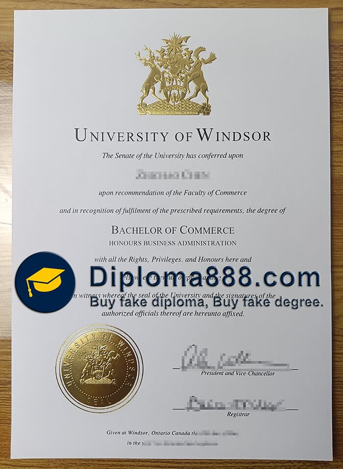 buy fake University of Windsor degree