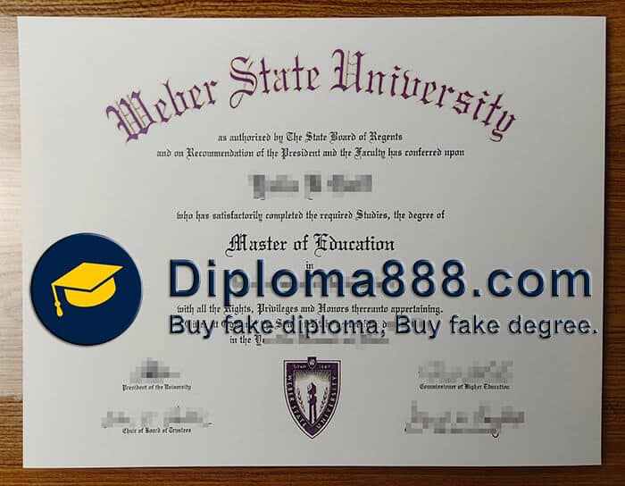 buy fake Weber State University degree