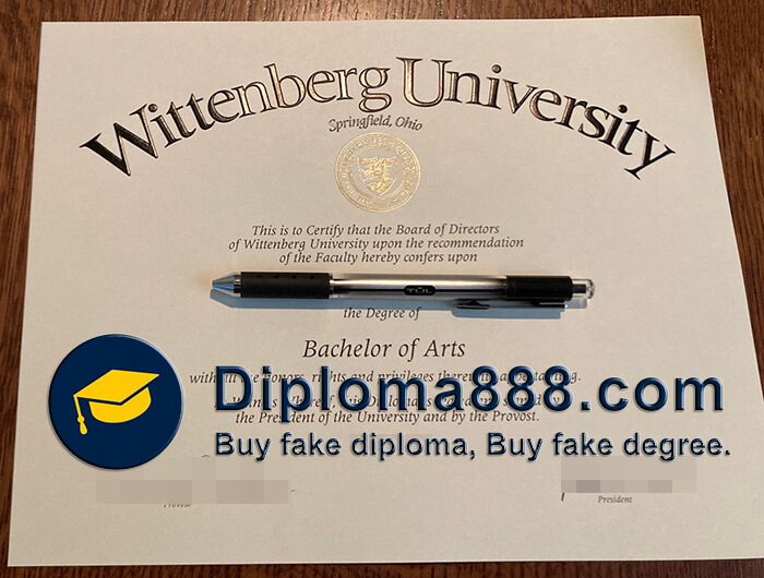 buy fake Wittenberg University degree