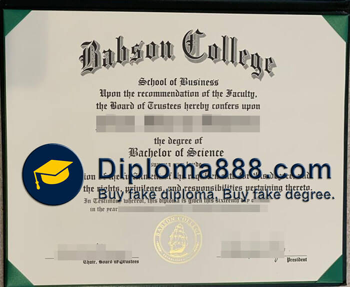 buy fake Babson College degree