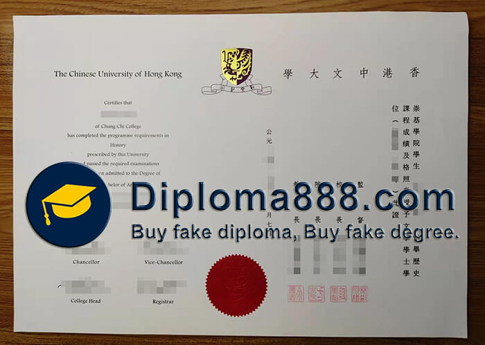 buy fake Chinese University of Hong Kong degree