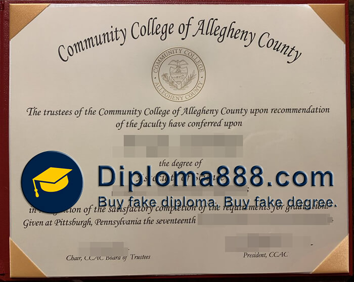 buy fake Community College of Allegheny County degree