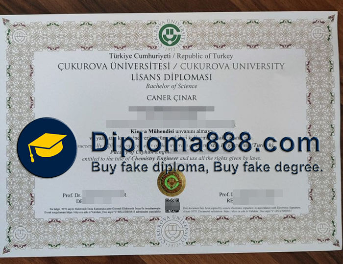 buy fake Çukurova University degree