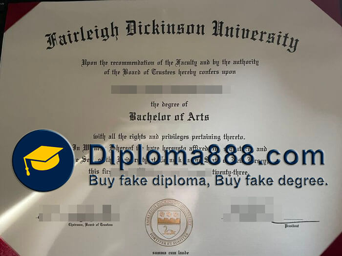 buy fake Fairleigh Dickinson University degree